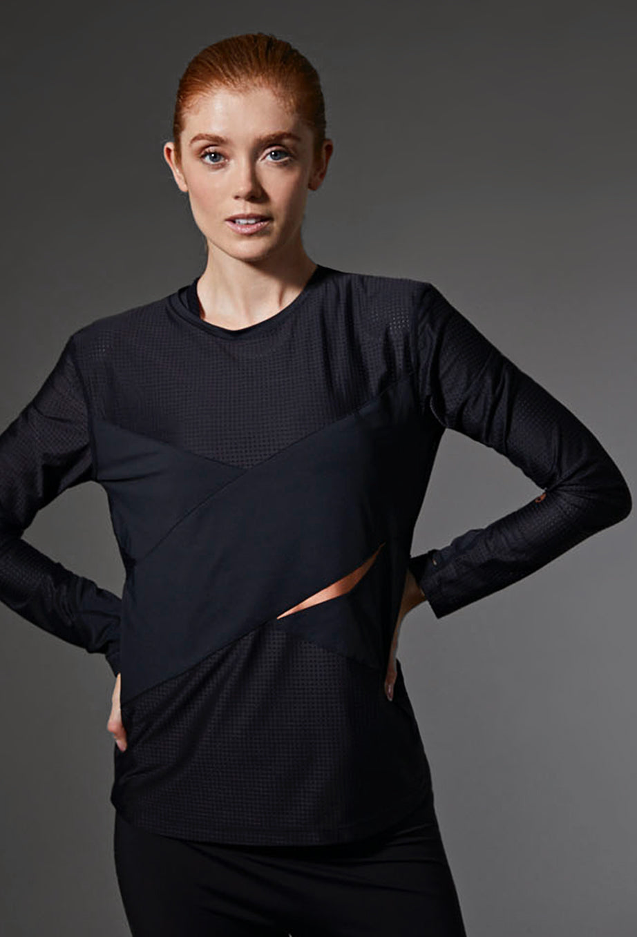 Petra Long sleeve top - Black