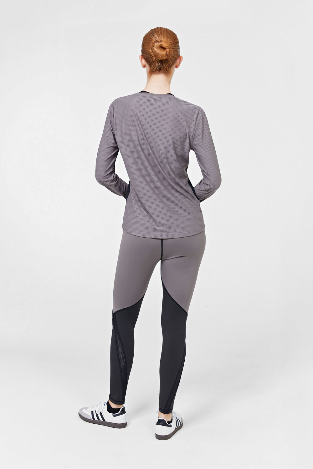 Petra Long sleeve top - Mauve grey