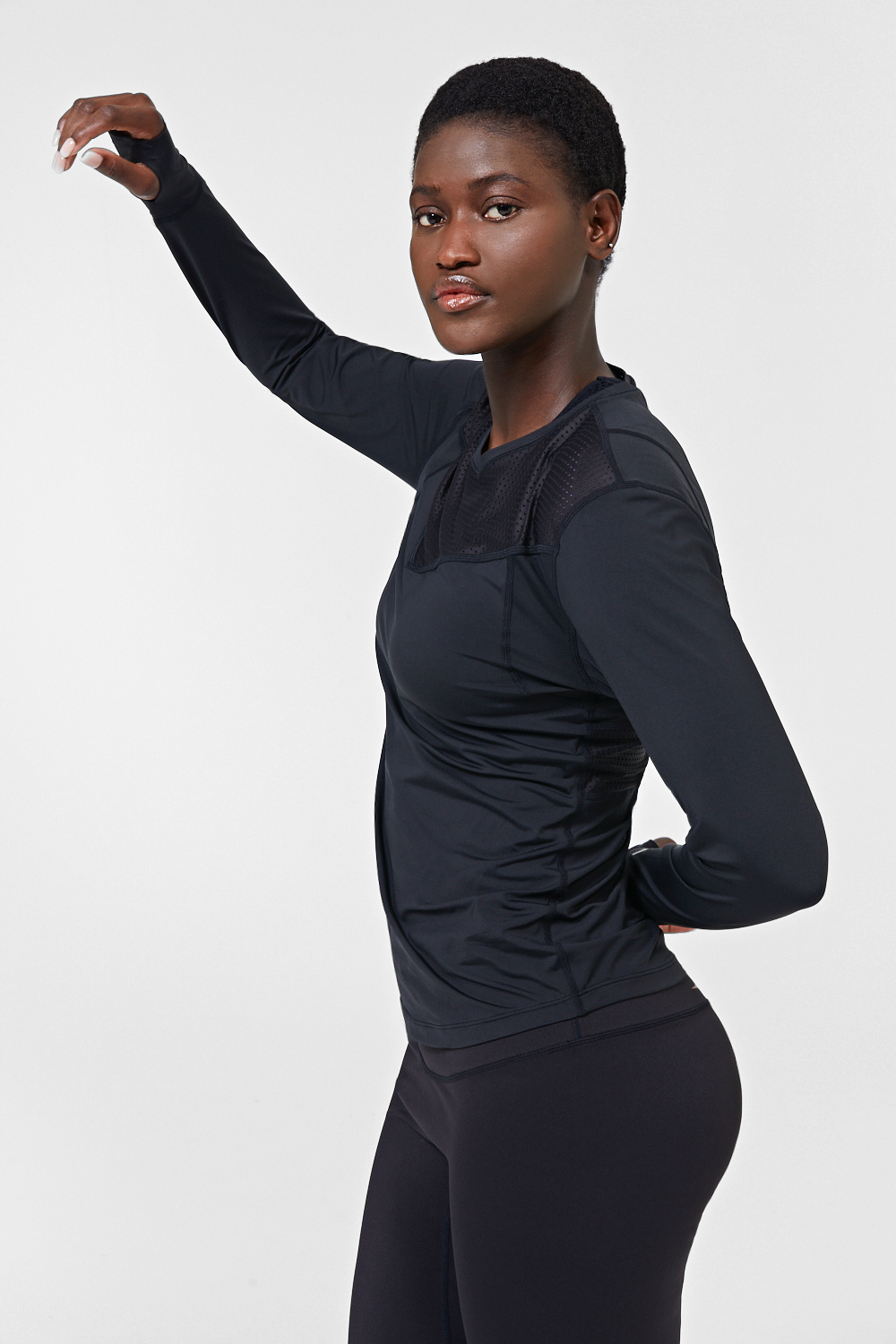 Salalah long sleeve top - Black